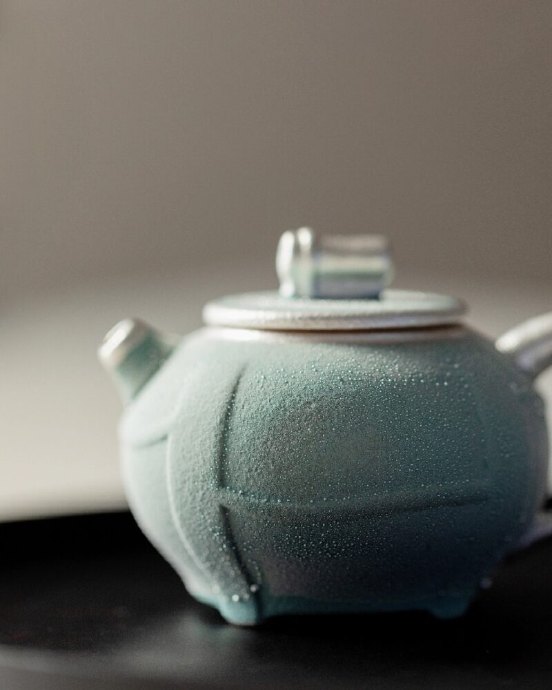 Handmade Silver Glazed Ceramic Morning Dew 100ml Chinese Teapot