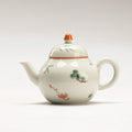 Hand-painted Chinese Style Iron-red Ceramic Red carp and lotus 130ml Chinese Teapot
