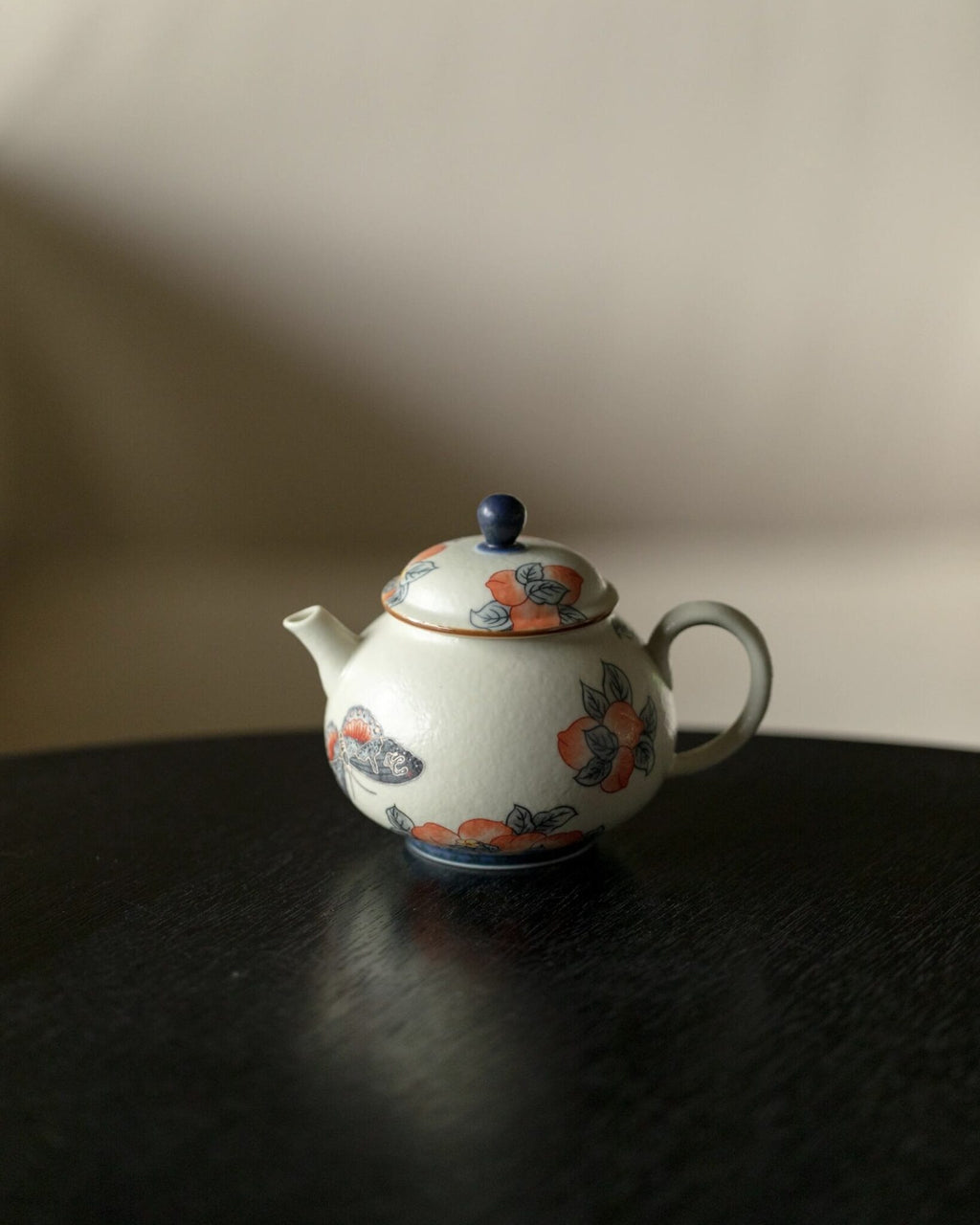 Vintage Style Ceramic Longevity Peach 170ml Chinese Teapot