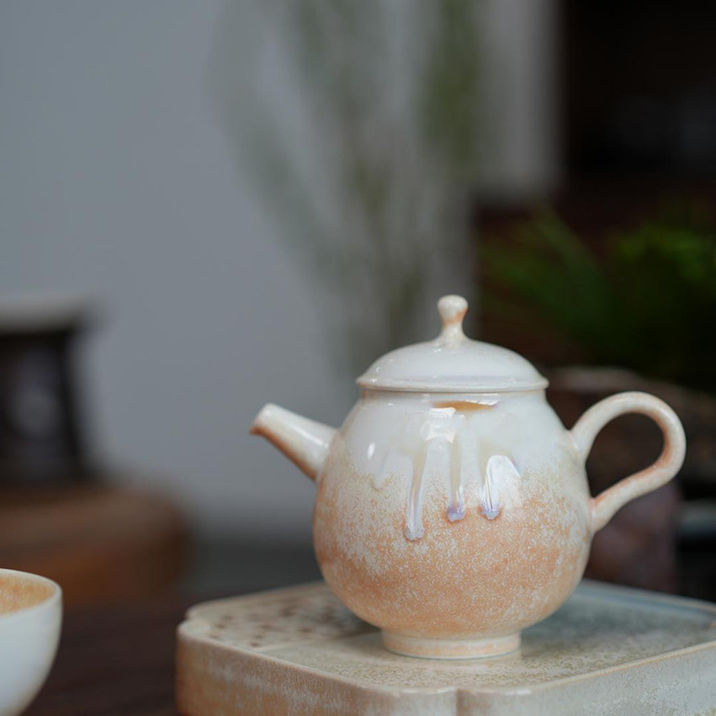 Gradient Glaze Ceramic Queen Conch Color 160ml Kung Fu Teapot