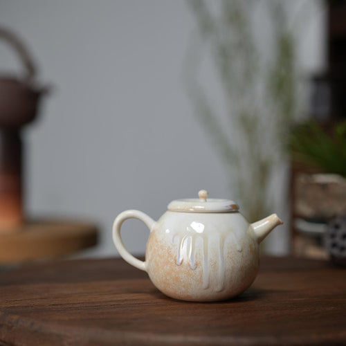 Gradient Glaze Ceramic Queen Conch Color 200ml Kung Fu Teapot