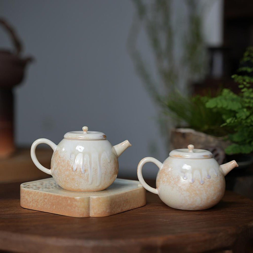 Gradient Glaze Ceramic Queen Conch Color 200ml Kung Fu Teapot