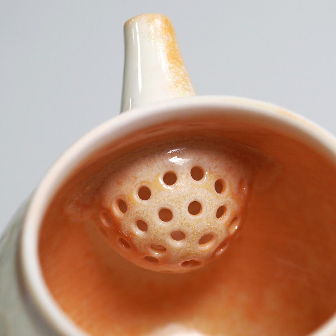 Gradient Glaze Ceramic Queen Conch Color 200ml Kung Fu Teapot